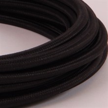 Black textile cable